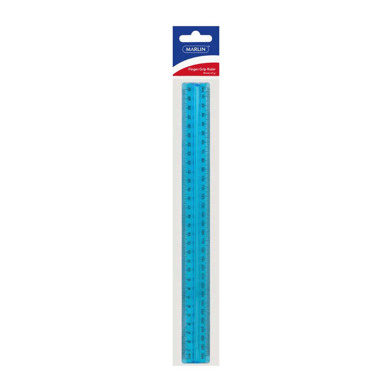 Marlin Finger Grip Ruler Assorted Colours