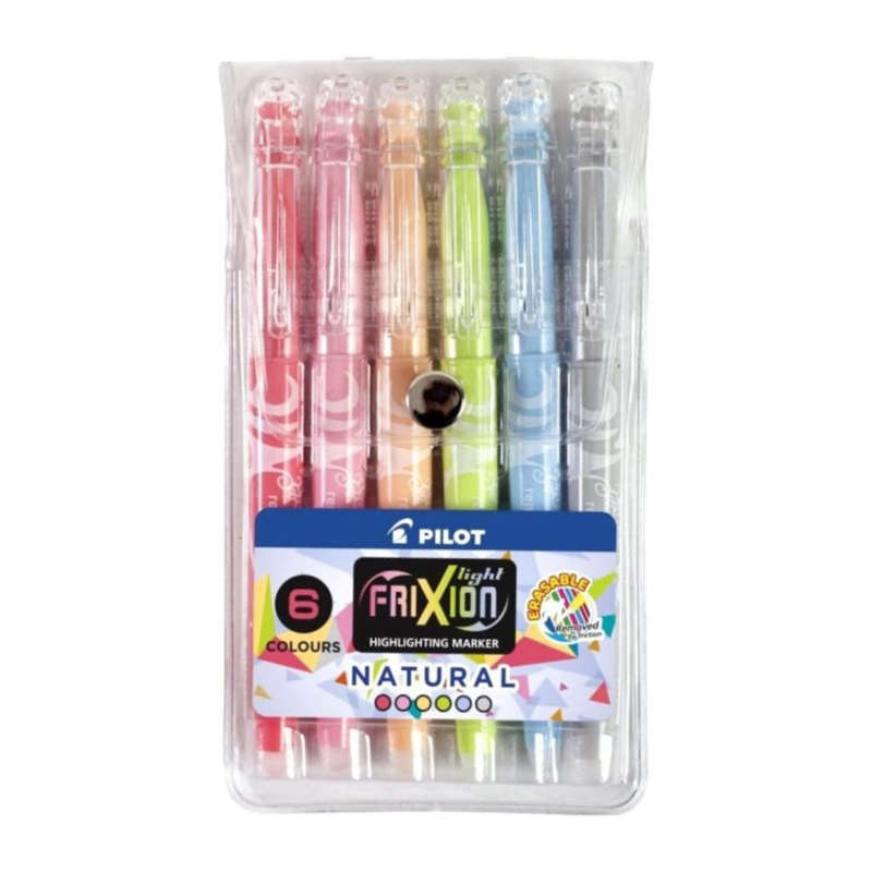 Pilot Frixion highlighting marker 6 colour