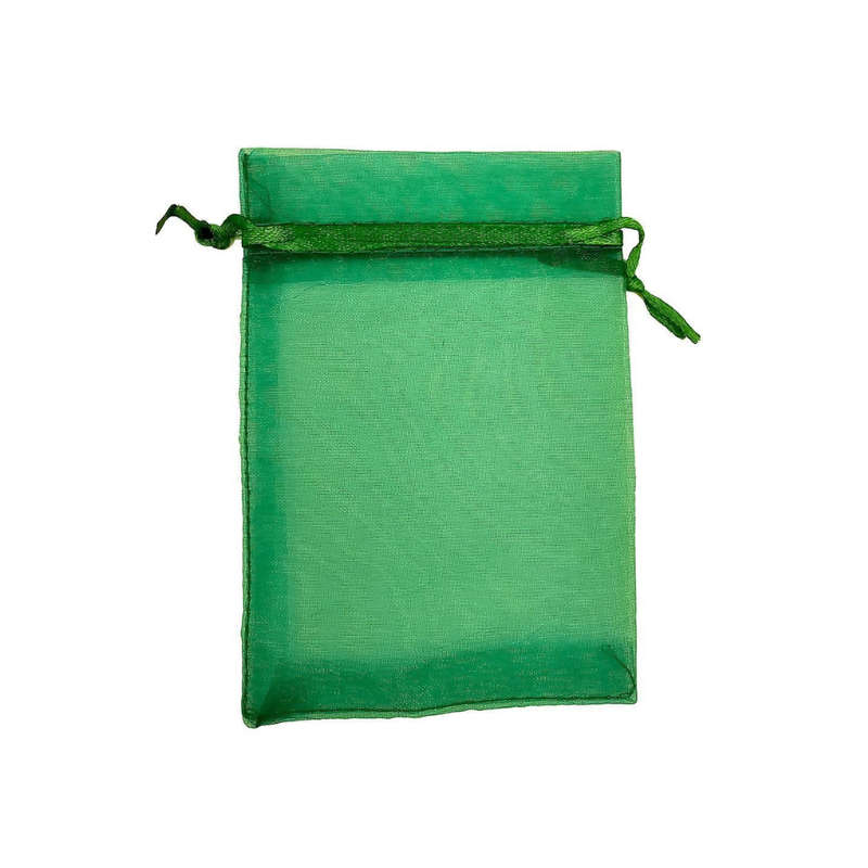 Organza Bag - Emerald Green