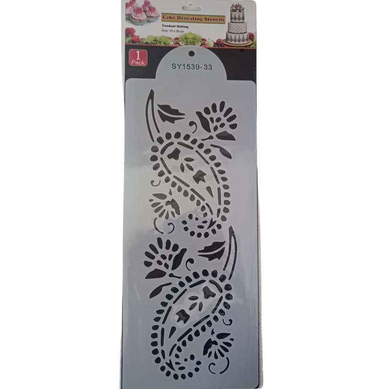 Cake Decorating Stencil - Large, Assorted