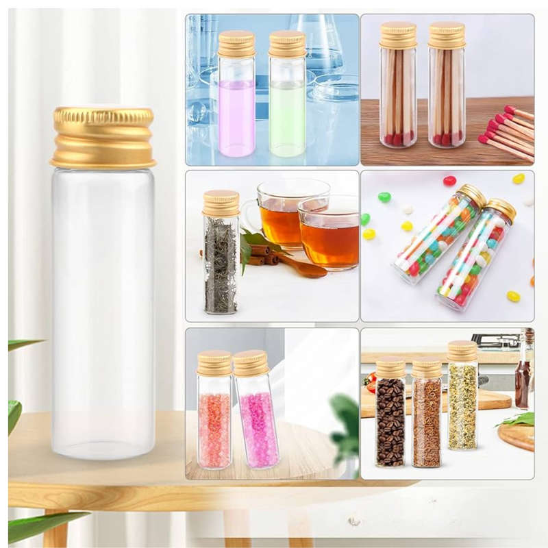 Crazy Crafts Glass Storage Bottles -Screw tops 15ml 4psc