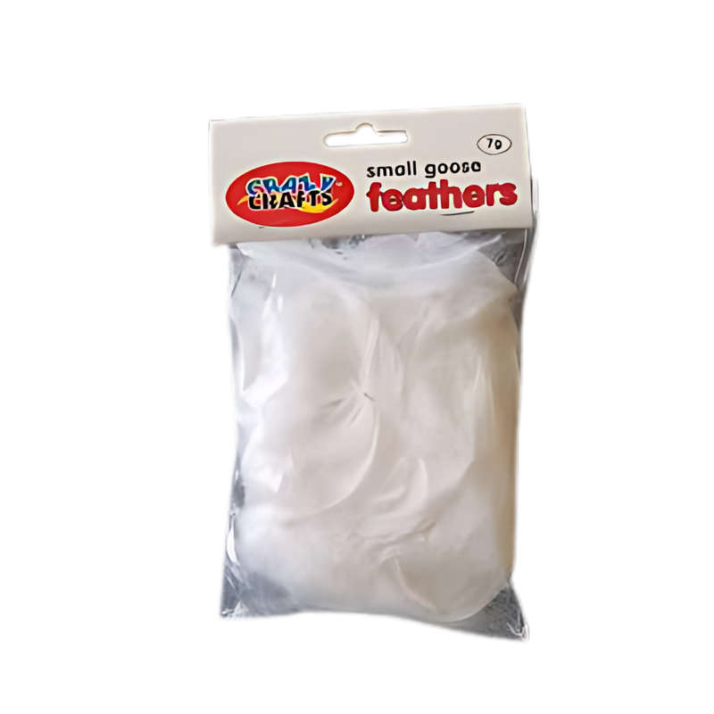 Crazy Crafts White Feathers  7g