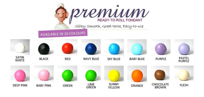Premium Coloured Fondant