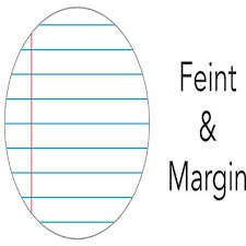 A5 Hardcover Feint and Margin 96 Page