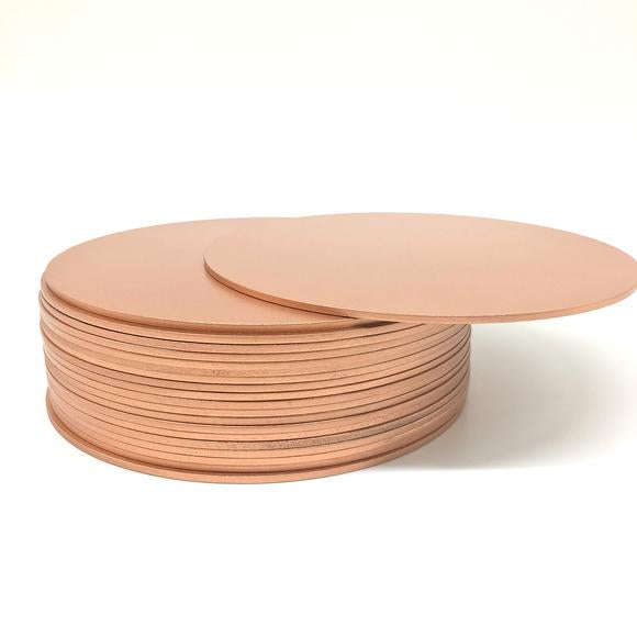 Cake Board Rose Gold Round Masonite Assorted Sizes