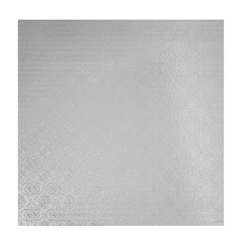 Extra Thick Masonite Cake Board - Square - Silver