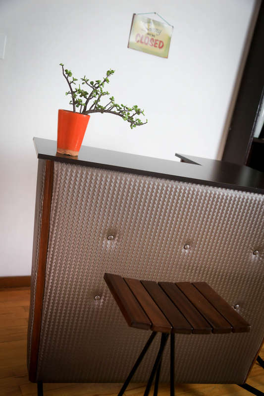 Mid Century Bar Counter and Three Chairs - Chair