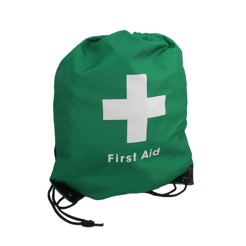 Government Regulation 7 First Aid Kit in Green Drawstring Bag