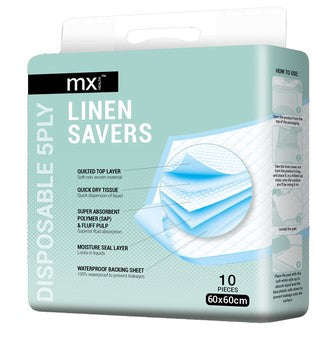 Linen Savers 5 Ply 60cm x 60cm (10/Pack)