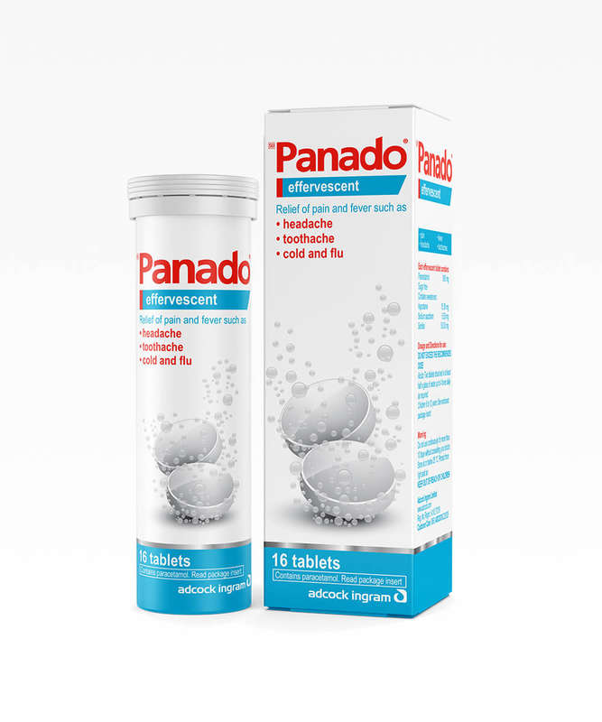 Panado® Effervescent Pain Tablets  500 mg Paracetamol (16/Tub)
