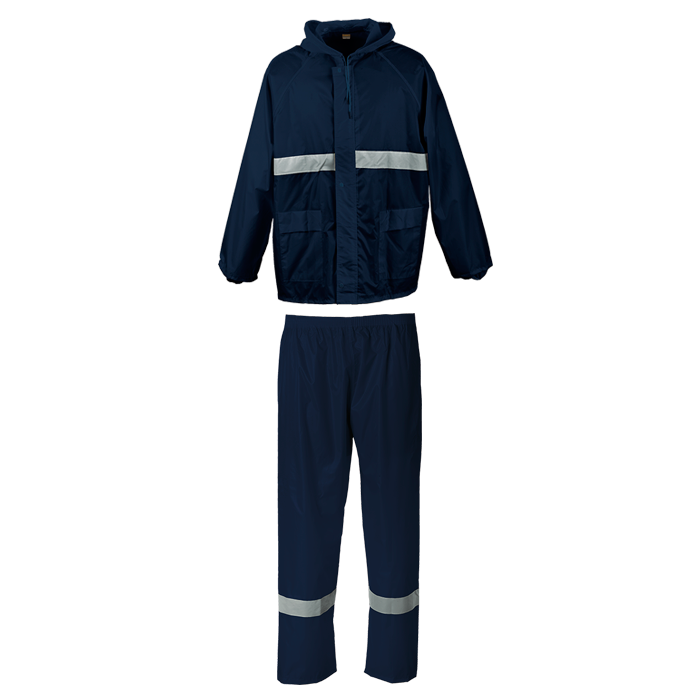Reflective Rain Suit - Large / Navy