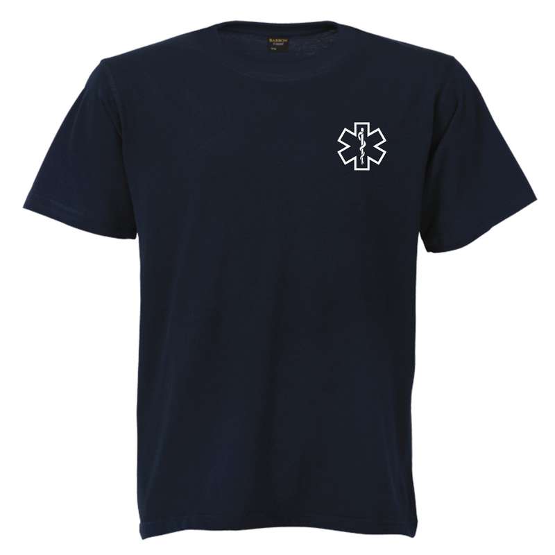 Paramedic/Medic T-Shirt with Reflective Print - Medium / Navy Blue / Paramedic