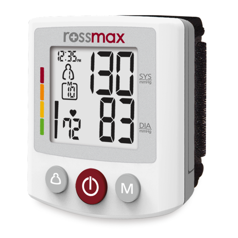 Rossmax  Wrist Blood Pressure Meter with XL Display