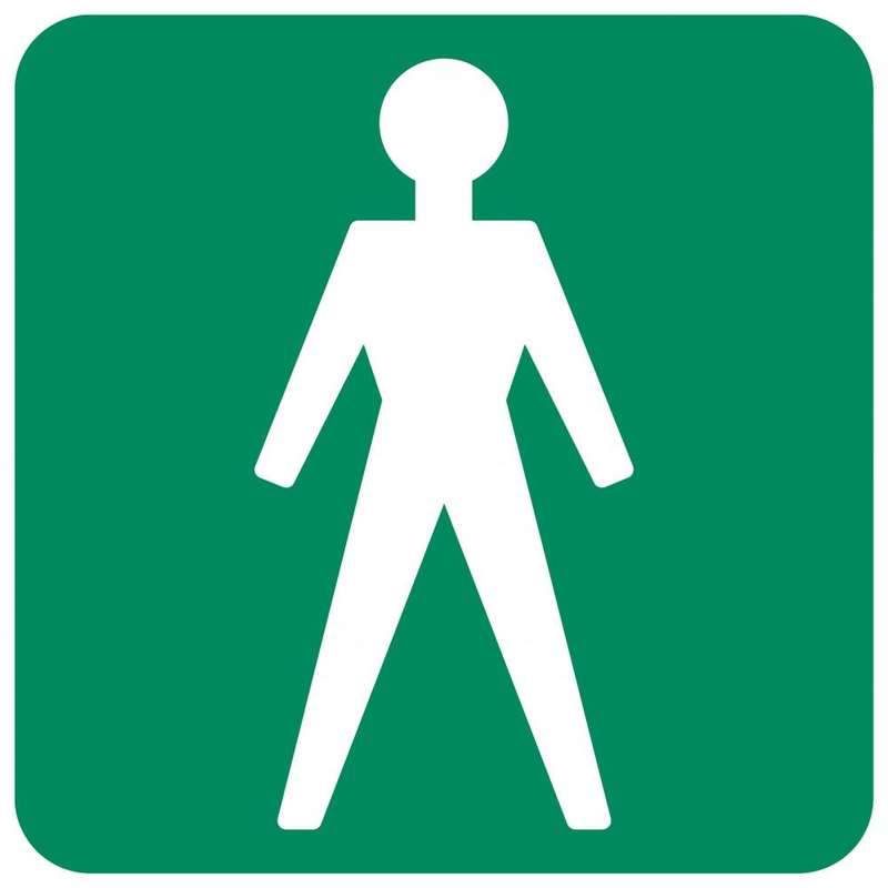 Gents Toilet safety sign