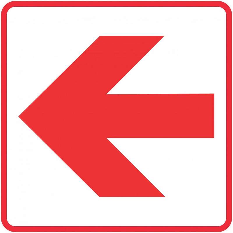 Red Arrow - Location of Fire Fighting equipment safety sign