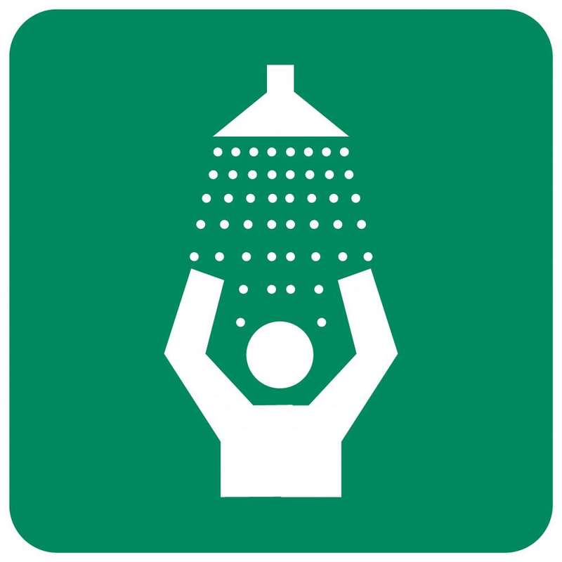 Safety Shower safety sign