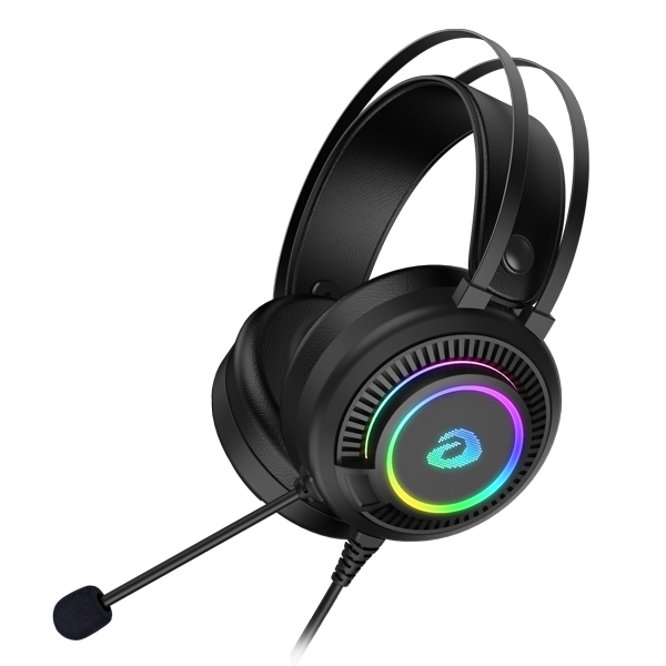 DAREU EH416 USB RGB Backlit Mirror Gaming Headset with 7.1 Surround Sound and Noise Canceling Mic