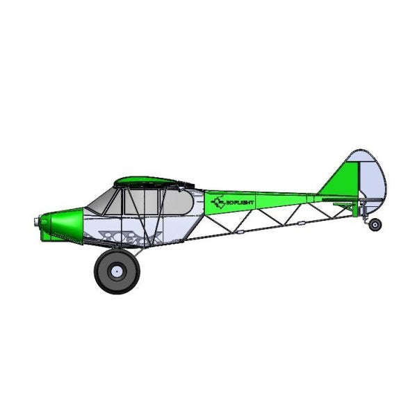PIPER SUPER CUB - Print Only / Green