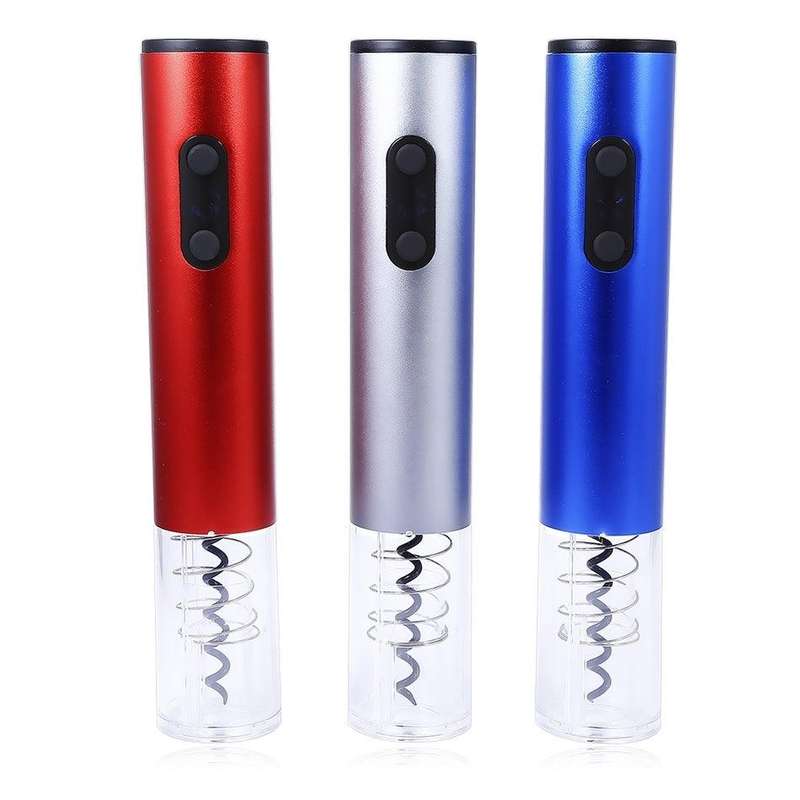 Electric Wine Bottle Opener Automatic Corkscrew Cordless Cutter Opening Kit