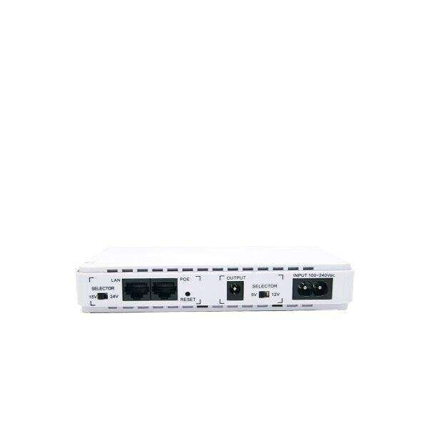 Mini DC UPS with Poe Port and Output 9V 12V 15V 24V for WiFi Routers and Cameras