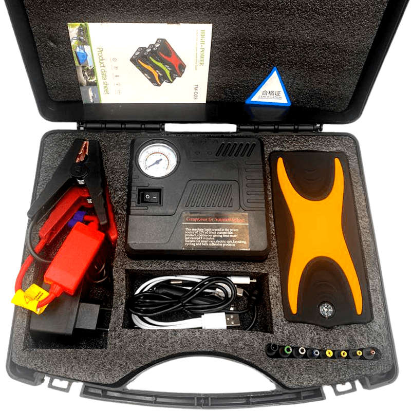 12V Jump Starter with Air Compressor Pump