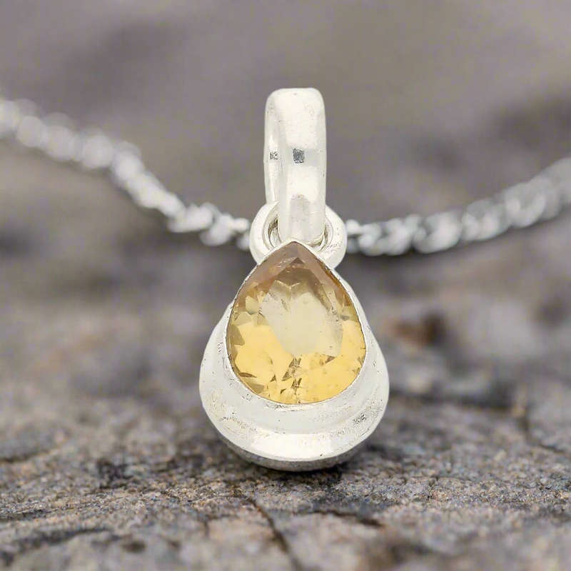 Celestial Drops Citrine Necklace - Stone of Abundance and Joy