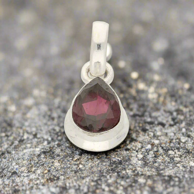 Celestial Drops Garnet Necklace - Stone of Passion and Strength