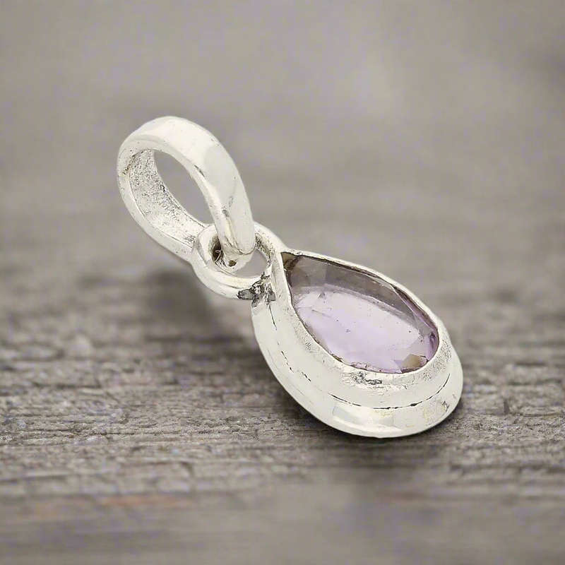 Celestial Drops Amethyst Necklace - Stone of Peace and Spiritual Wisdom