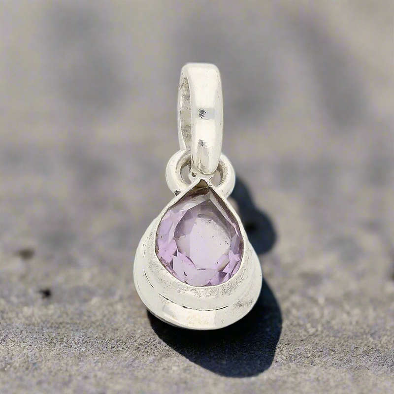 Celestial Drops Amethyst Necklace - Stone of Peace and Spiritual Wisdom