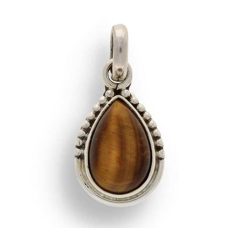 Tigers Eye Sterling Silver Necklace
