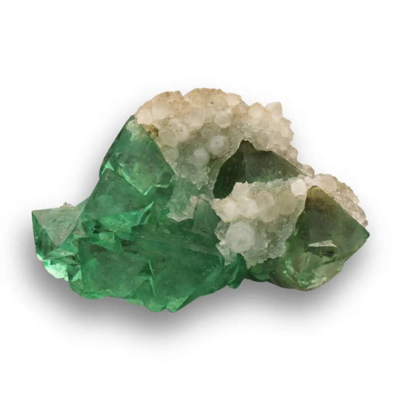 Riemvasmaak Fluorite with Quartz Crystals