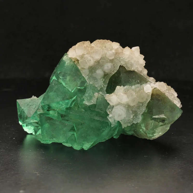 Riemvasmaak Fluorite with Quartz Crystals