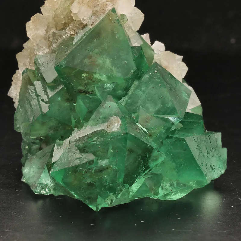 Riemvasmaak Fluorite with Quartz Crystals