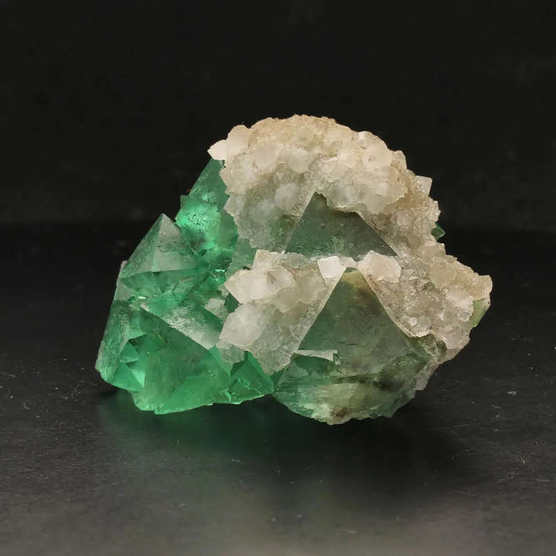 Riemvasmaak Fluorite with Quartz Crystals