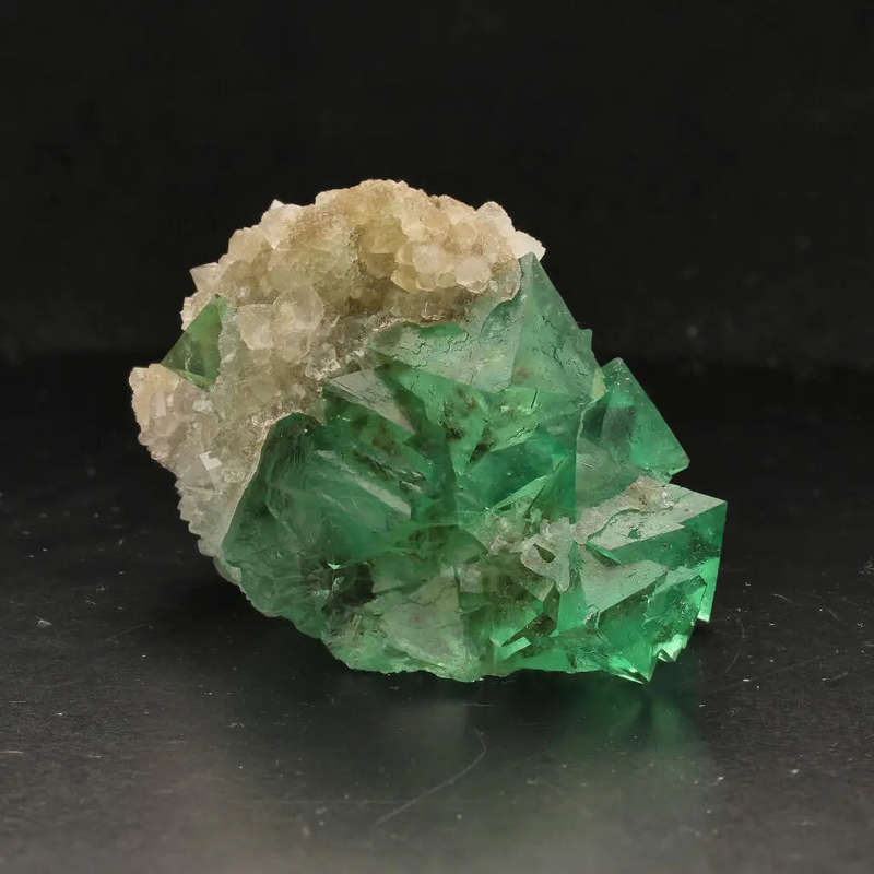Riemvasmaak Fluorite with Quartz Crystals