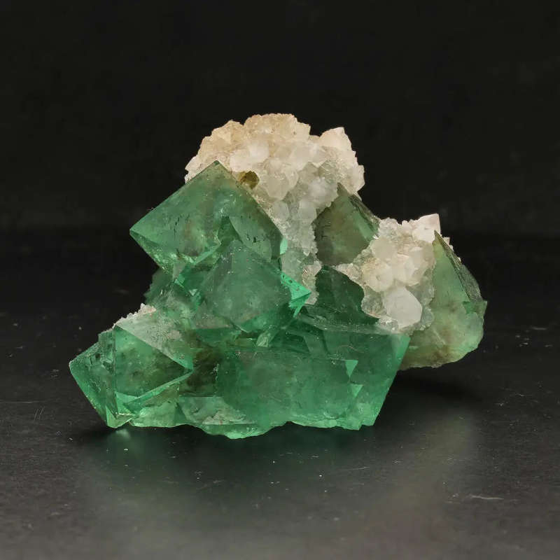 Riemvasmaak Fluorite with Quartz Crystals