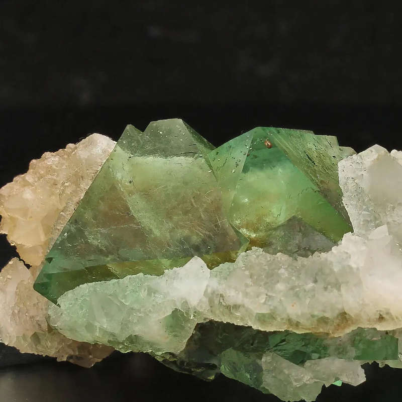 Riemvasmaak Green Octahedral Fluorite Cluster