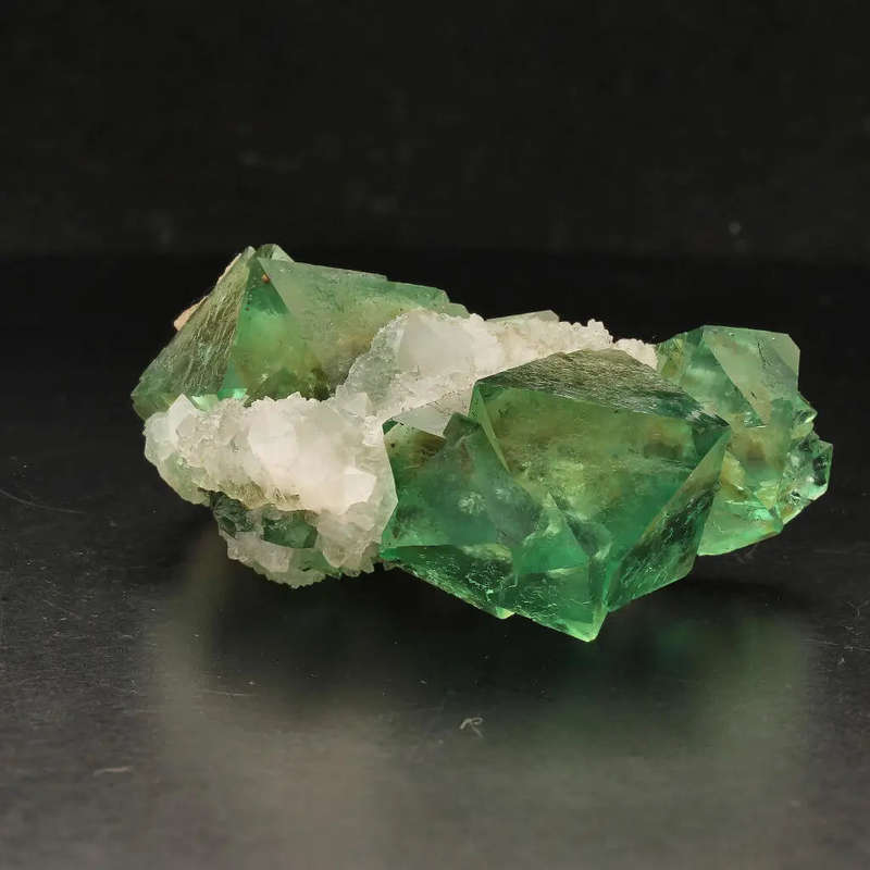 Riemvasmaak Green Octahedral Fluorite Cluster
