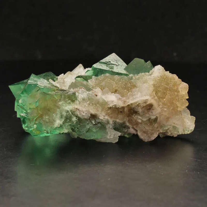 Riemvasmaak Green Octahedral Fluorite Cluster