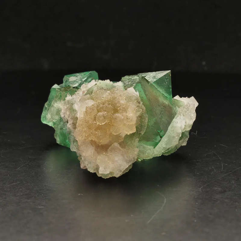 Riemvasmaak Green Octahedral Fluorite Cluster