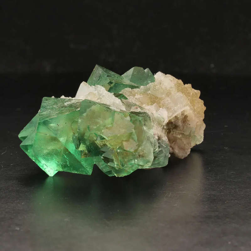 Riemvasmaak Green Octahedral Fluorite Cluster