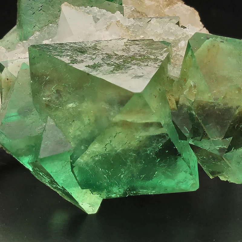 Riemvasmaak Green Octahedral Fluorite Cluster