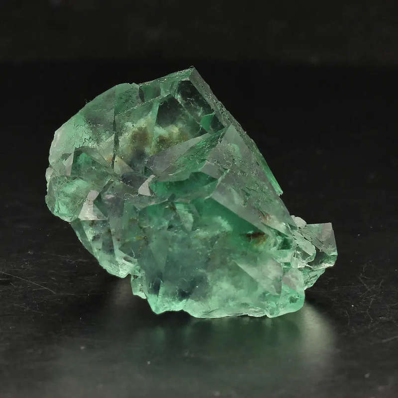 Rare Small Octahedral Fluorite Cluster with Green and Purple