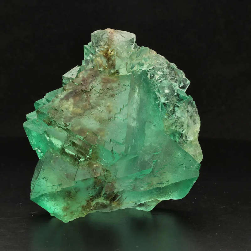 Double-Sided Octahedral Fluorite Cluster Specimen from Riemvasmaak
