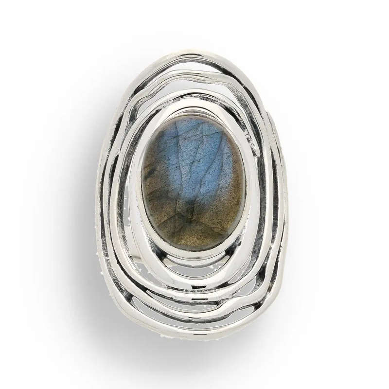 Labradorite Moonlit Mystique Ring  Unveil the Magic Within