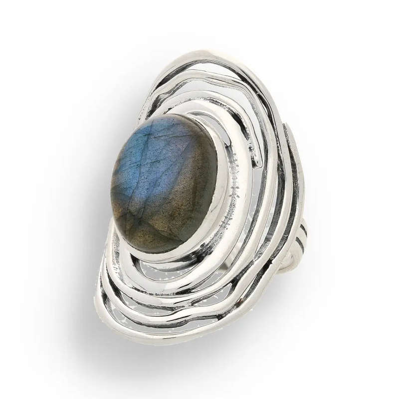 Labradorite Moonlit Mystique Ring  Unveil the Magic Within