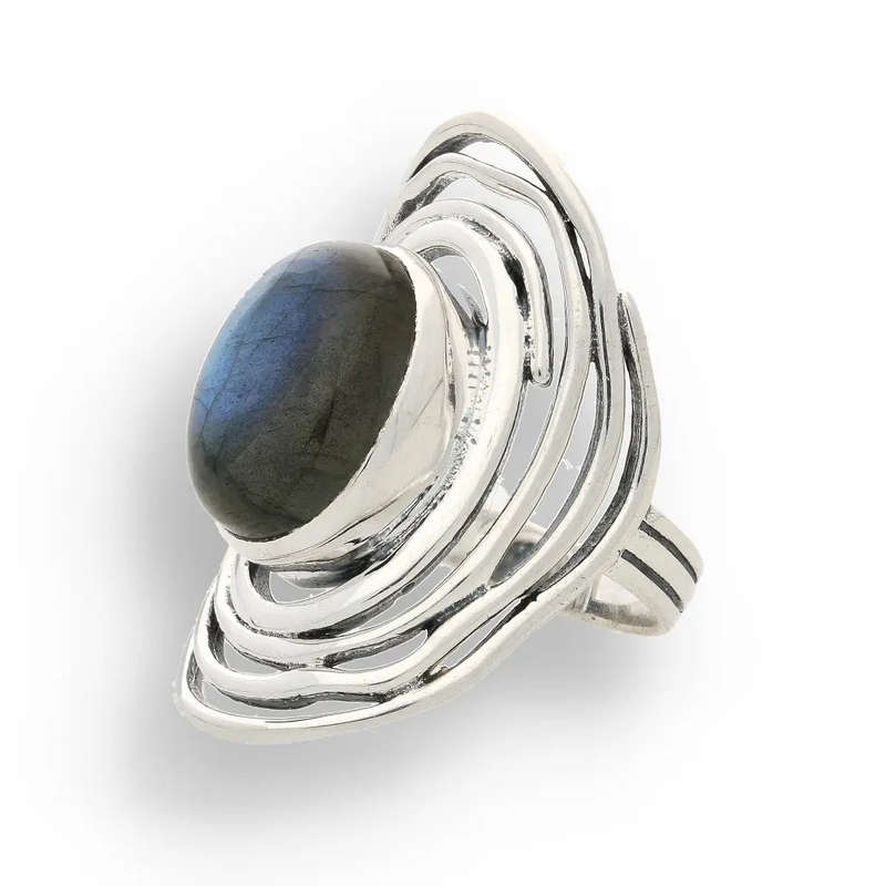Labradorite Moonlit Mystique Ring  Unveil the Magic Within