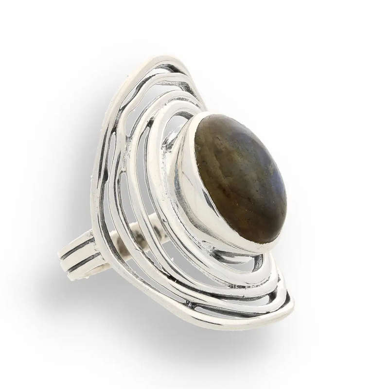 Labradorite Moonlit Mystique Ring  Unveil the Magic Within