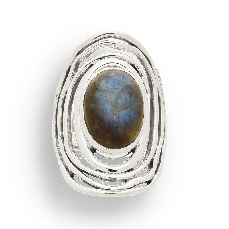 Labradorite Moonlit Mystique Ring  Unveil the Magic Within