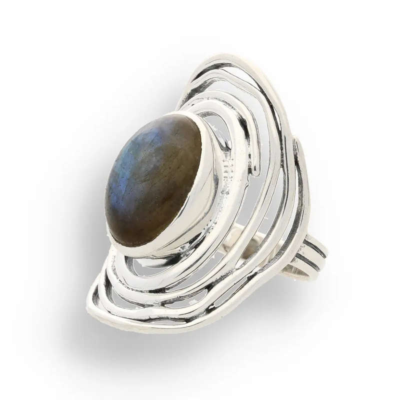 Labradorite Moonlit Mystique Ring  Unveil the Magic Within